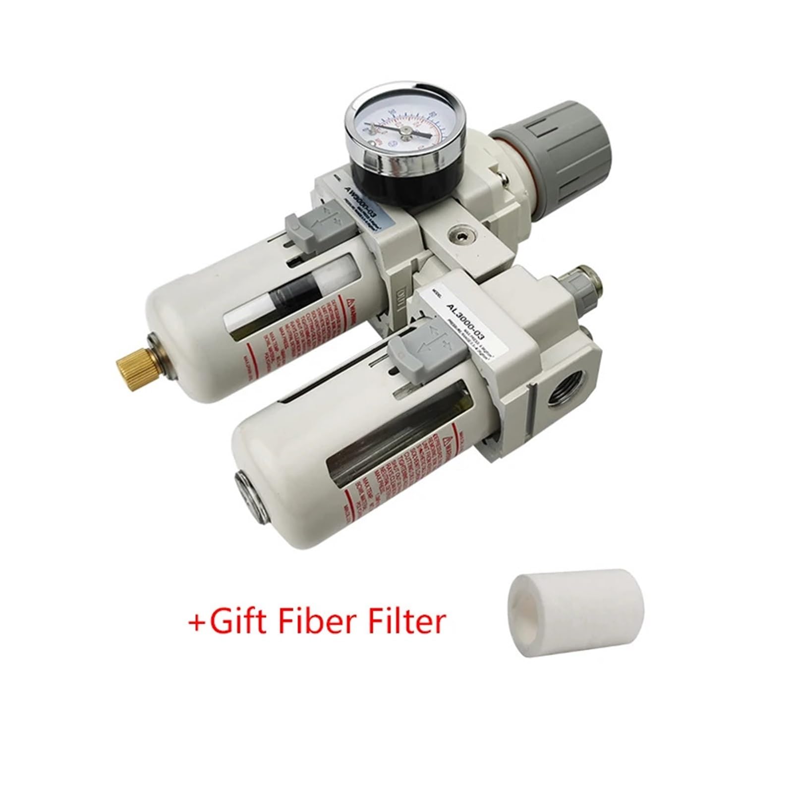 AC3010-03 AC3010-03D FRL filtr powietrza urządzenie do uzdatniania źródła sprężarka filtr regulator smarownicy separator oleju(AC3010-03,Fiber filter)