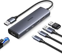 UGREEN USB 3.2 Hub Ethernet Adapter 2x USB-C 2x USB-A RJ45 Gigabit Hálózati Adapter 1
