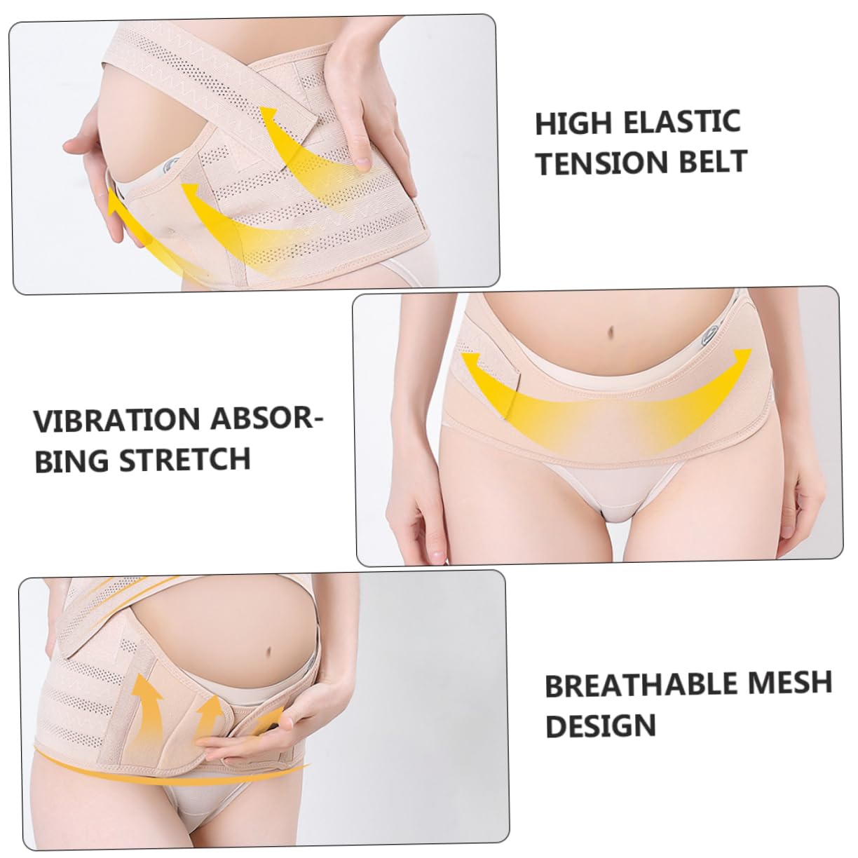 Ipetboom 1Set Fully Pregnancy Belly Band for Pelvic Pressure Relief Breathable Support Waistband for and Postpartum Portability