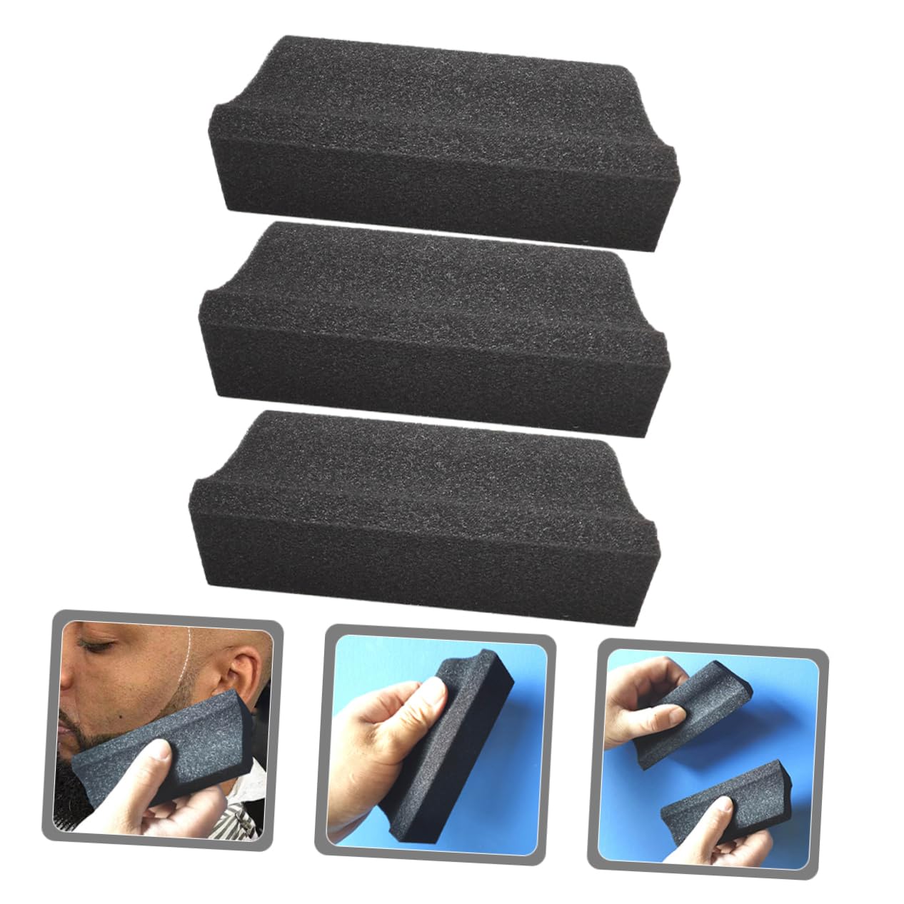 FRCOLOR Beard Trimming Catcher Bib Men's Hair Catcher for Sink Trimming Kit Sponge