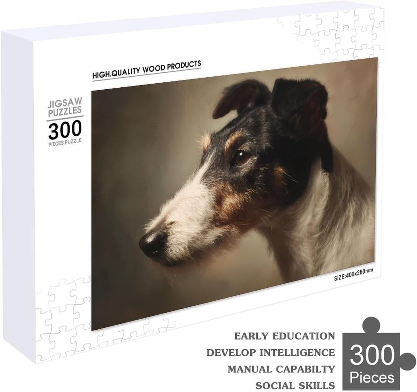 Wire Terrier Jigsaw Puzzle for Adult Wooden Puzzles image 4