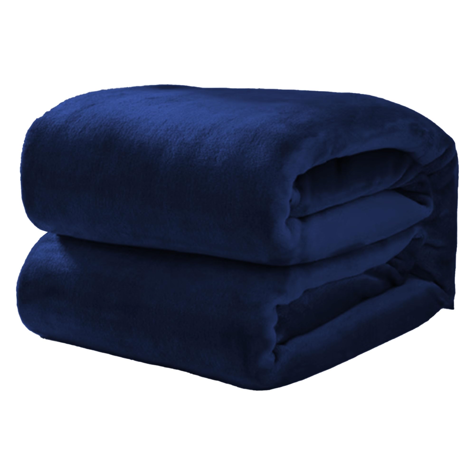 Couverture lit 80 x 265 cm chaud bleu marine plaid canapé toutes saisons