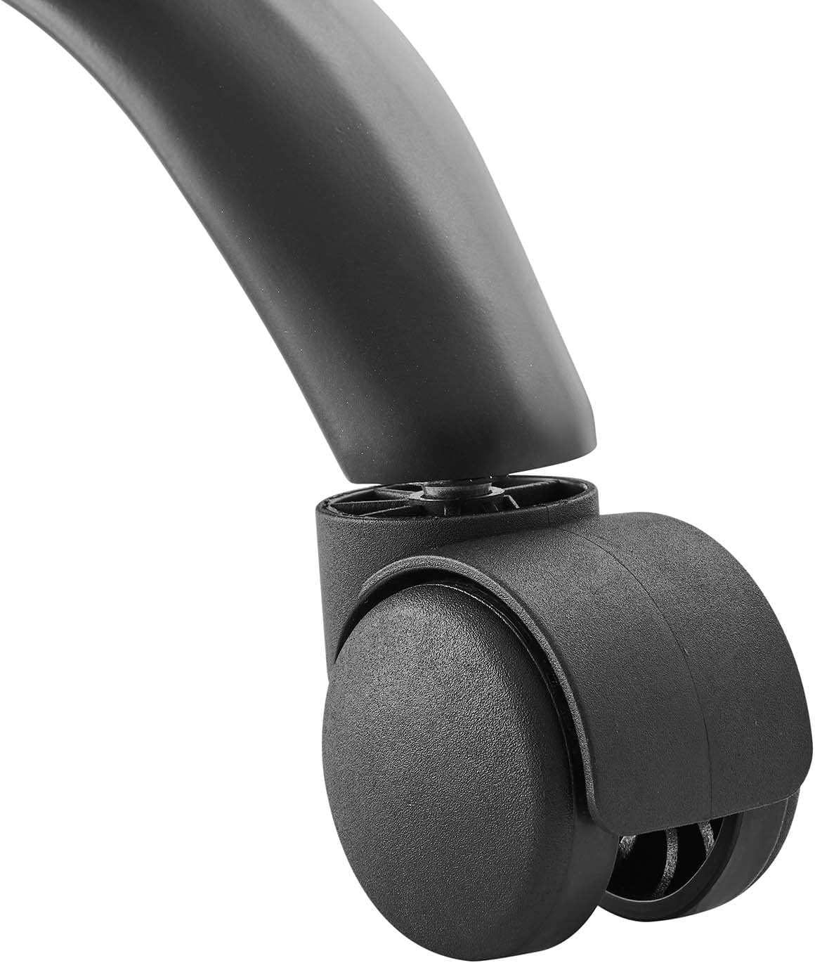 Modway Prim Armless Vegan Leather Drafting Chair in Black White
