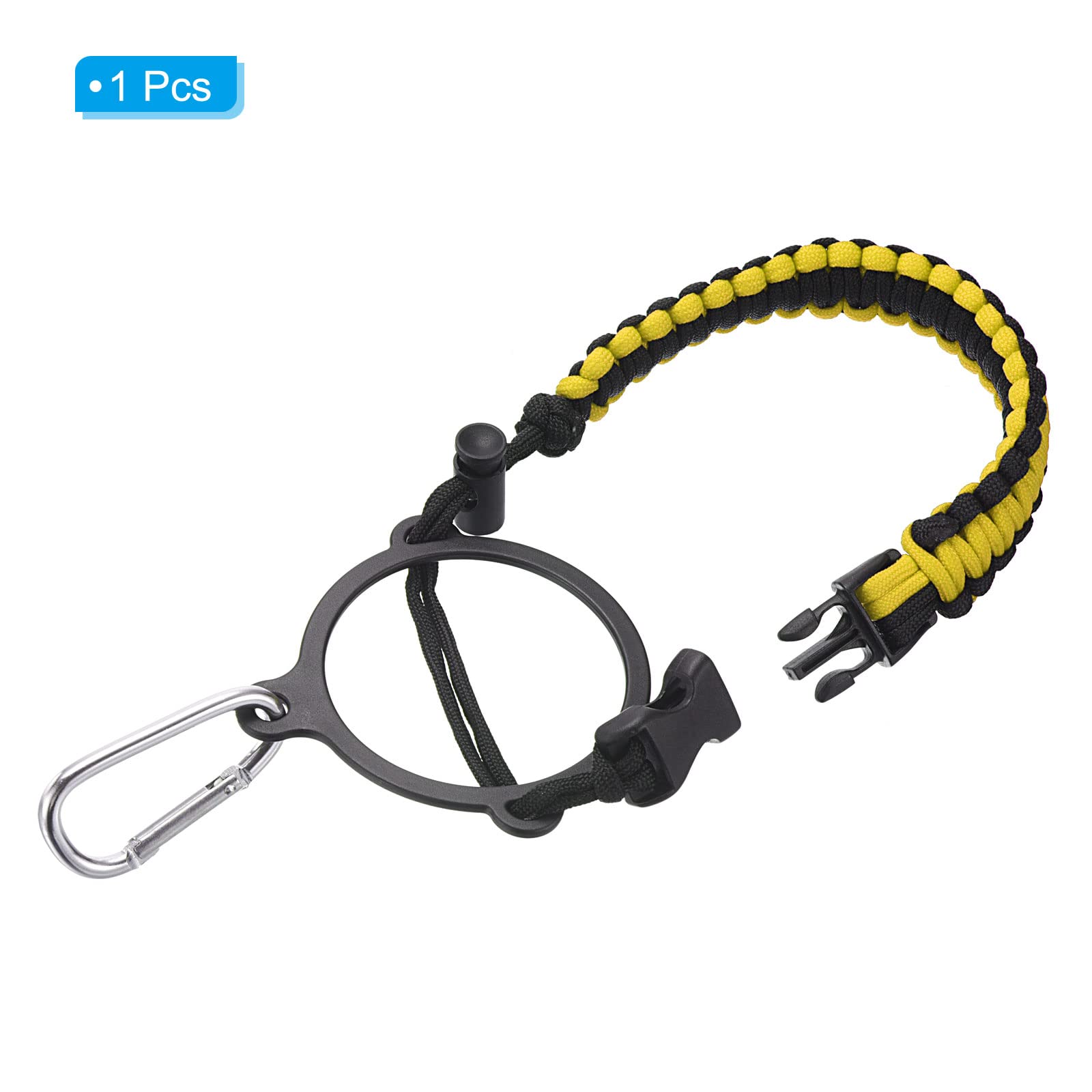 PATIKIL Water Bottle Holder, Paracord Handle Carrying Lanyard Strap Carrier with Ring for 12oz to 64oz Wide Mouth Bottles - Image 3