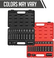 Vista 2 de SUNEX TOOLS 3326 Juego de llaves de impacto SAE de 12 puntos con accionamiento de 3/8 pulgadas, 25 piezas