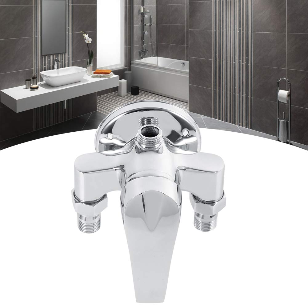 Valvola Miscelatrice per Rubinetto Doccia, Rubinetti da Bagno G1/2In Argento Doccia Vasca da Bagno Valvola Corpo Doccia Rubinetti da Bagno Kit Doccia Sistema Doccia Maniglie Doccia