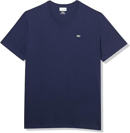 Lacoste Mens Tall Fit V-Neck Short Sleeve Regular Fit Pima Cotton T-Shirt