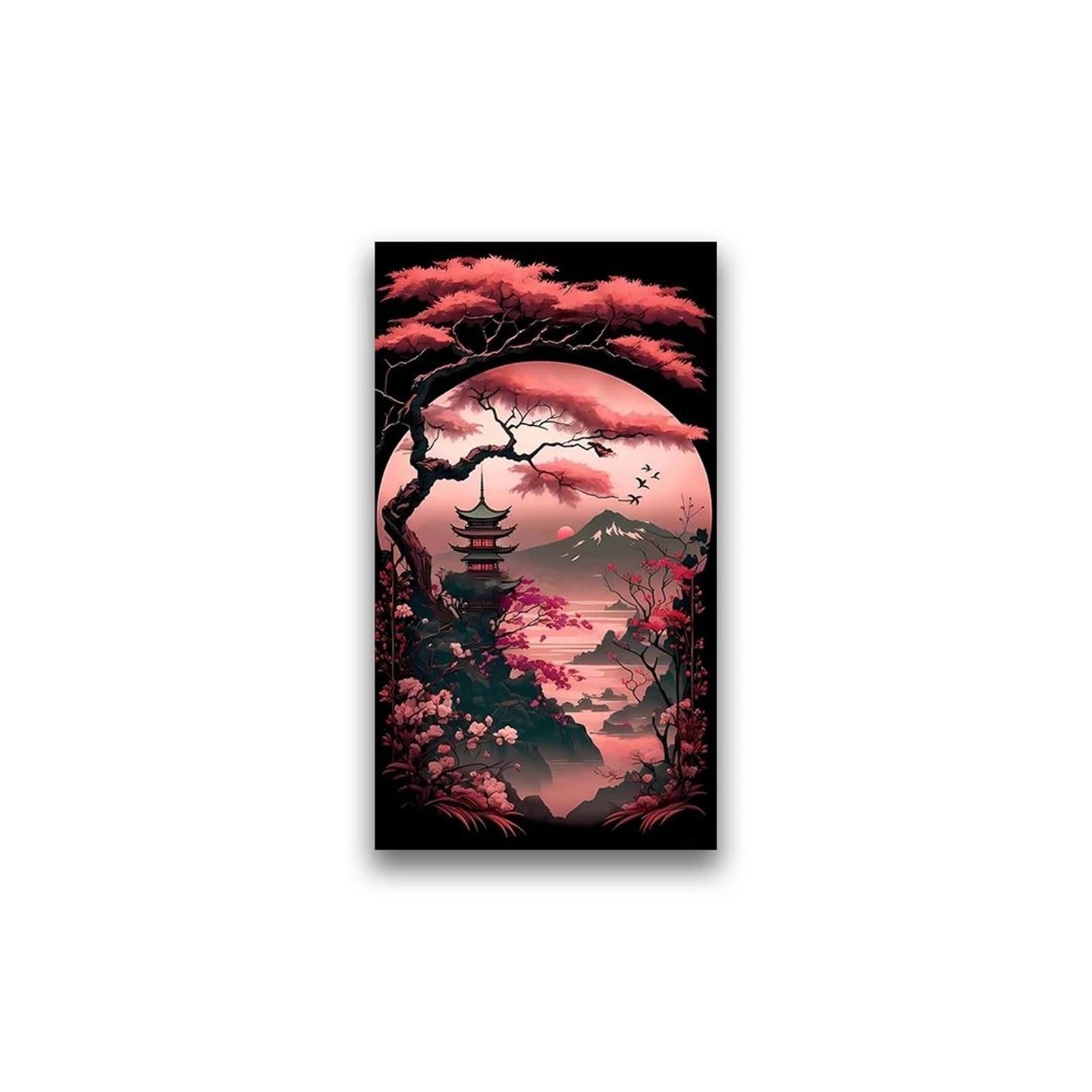 Peinture sur toile paysage avec arbres géants pour créer un cocon zen chez soi