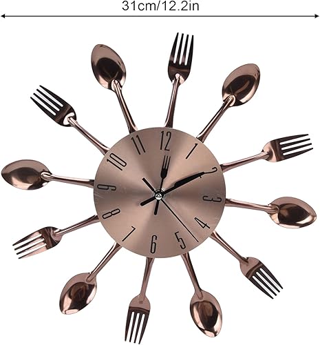 Miniatura 4 de SYH&AQYE Reloj de pared para cubiertos de cocina, reloj de pared de cocina, multiusos, utensilios de cocina para cocina, restaurante, decoración del