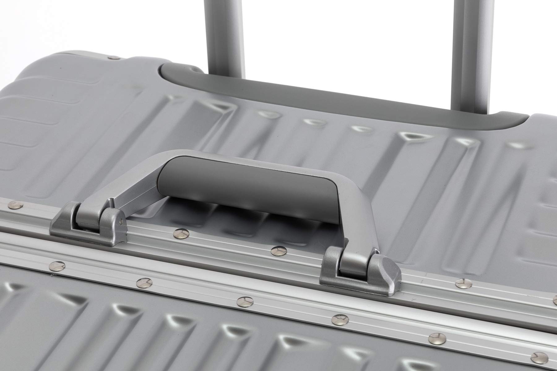 Travelhouse London T1169 walizka podróżna na kółkach, z aluminiową ramą, różne rozmiary i kolory, srebro, Duża walizka XL, walizka