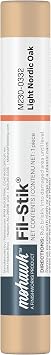 Mohawk Fil-Stik, Wax Putty Stick for Wood Repair, Light Nordic Oak, M230-0332, 1 Count
