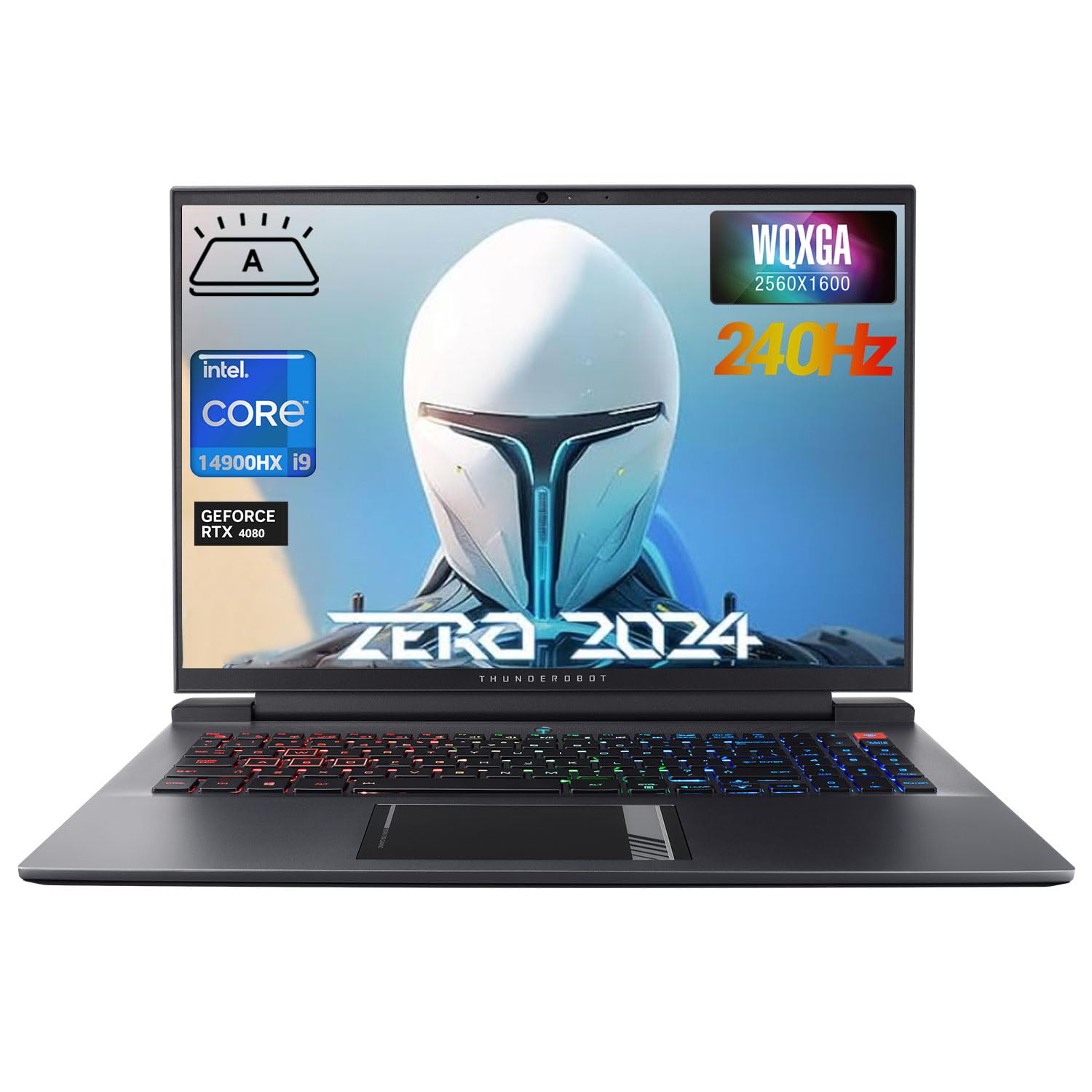 Zero 16 i9 4080 Gaming Laptop, 16" QHD+ 240Hz 2.5K Display, 14th Gen Intel Core i9-14900HX, GeForce RTX 4080, 32GB DDR5 RAM, 2TB SSD, RGB Backlit Keyboard, Wi-Fi 6, Windows 11 Home, Grey