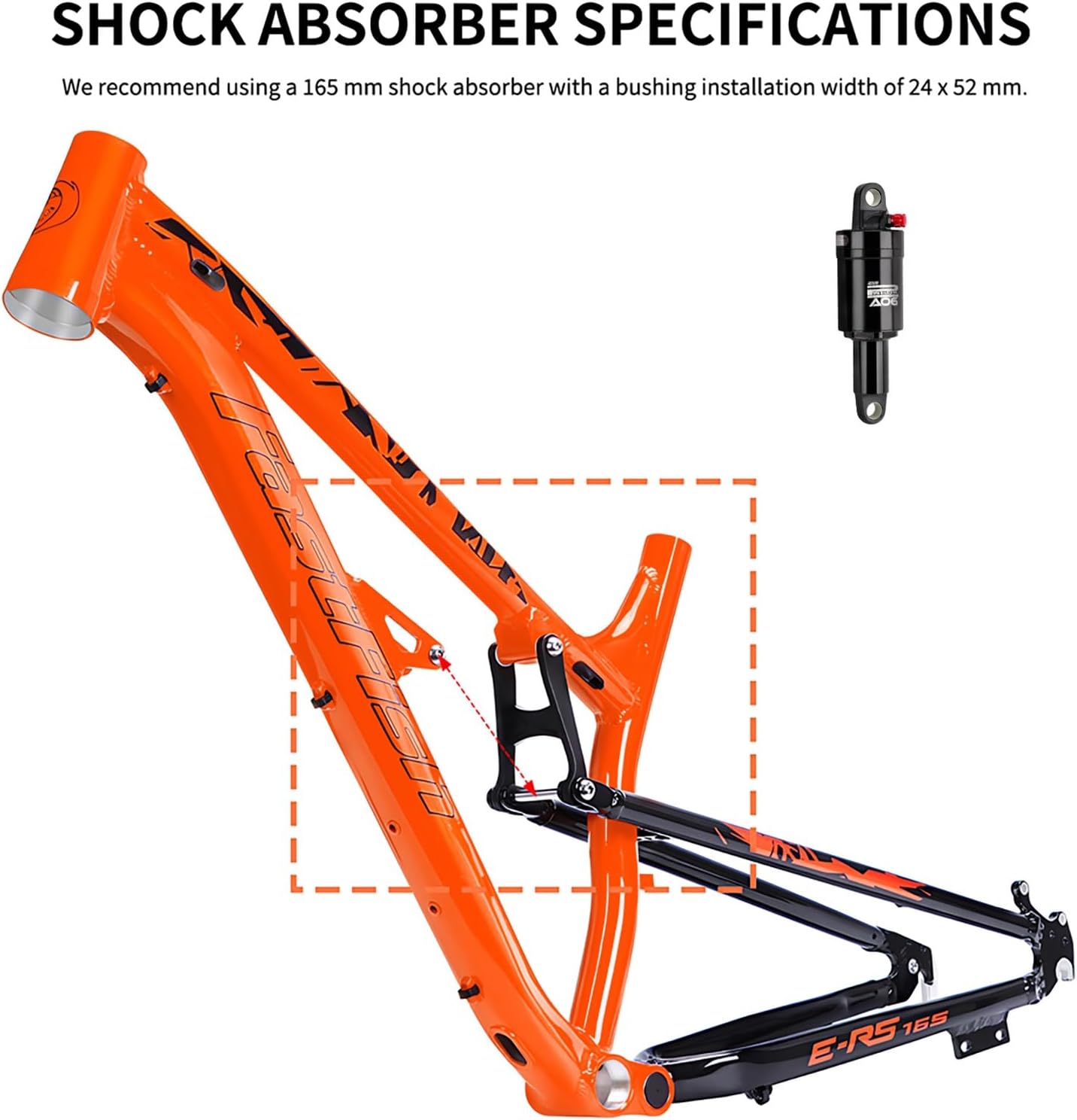 Full Suspension Mountain Bike Frame 27.5er Aluminium Alloy Disc Brake Bike Frame 17" DH/XC/AM Softtail Frame Quick Release 135mm Frame with Shock Absorber