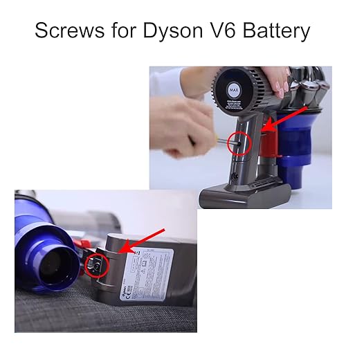 Miniatura 4 de Tornillos de batería compatibles con aspiradora Dyson V6 V7 V8 V10 V11, apto para Dyson SV09 SV10 SV11 SV12 SV14 Power Packtornillos de instalación