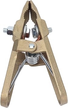 Welding Ground Clamp - 600A Copper Grounding Clamp, High-current Electroplated Welding Earth Clip, Professional Tools for Manual Welder