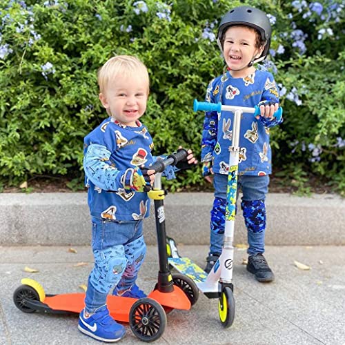 image for Simply Kids Soft-Style Kids Knee and Elbow Pads with Bike Gloves, Flex
