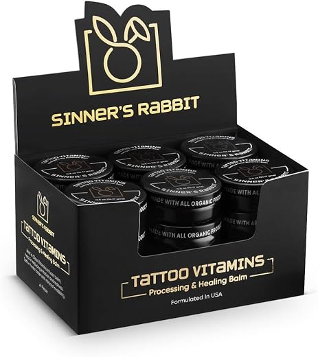 Tattoo Vitamins Protecting &amp; Healing Balm – Aftercare Ointment for New &amp; Old Tattoos, Moisturizing Skin Repair Salve (0.5o...