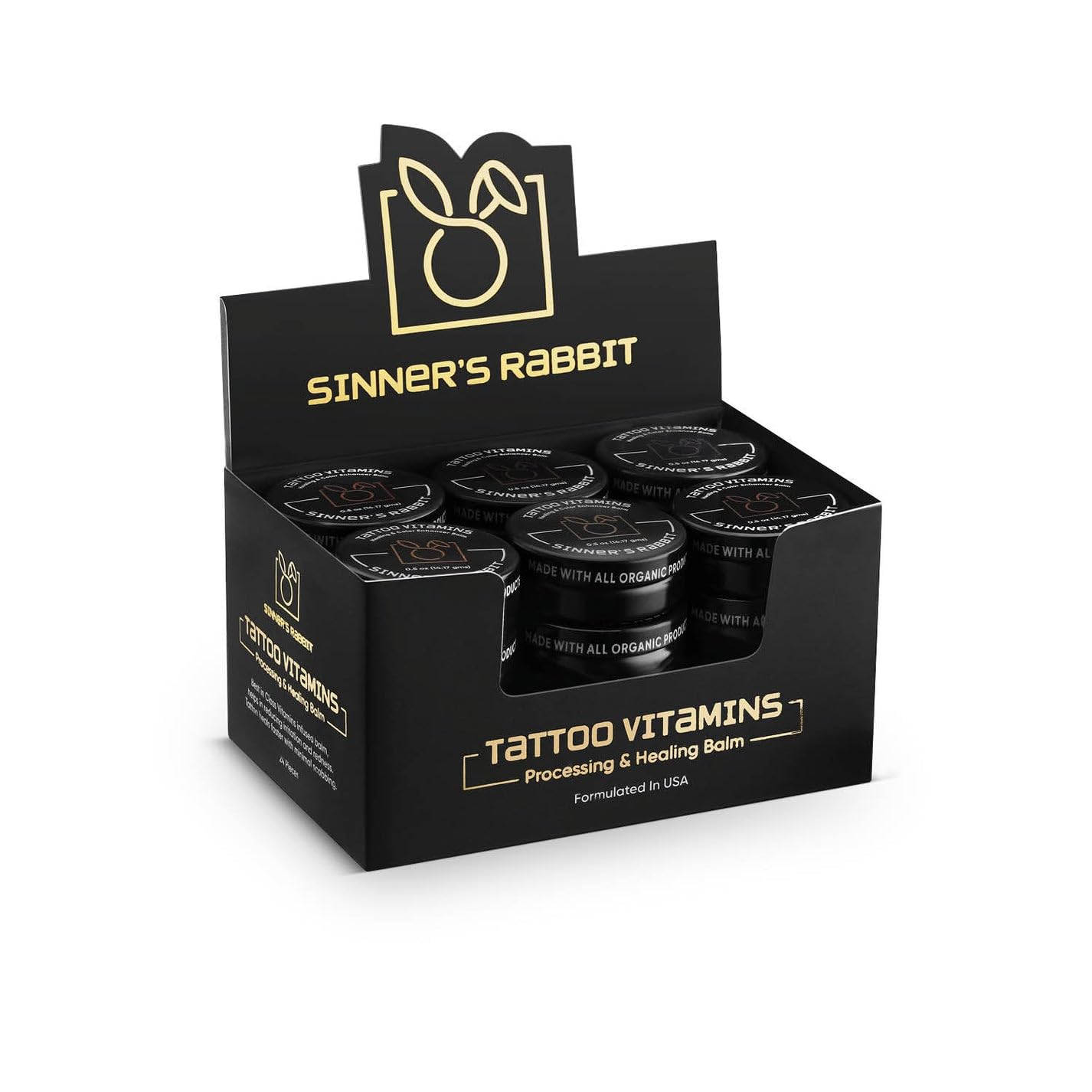 Tattoo Vitamins Protecting & Healing Balm – Aftercare Ointment for New & Old Tattoos, Moisturizing Skin Repair Salve (0.5oz 24pc)-picture-20