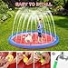Non Slip Splash Pad for Kids and Dogs, 67'' Extra Large Splash Pad Outdoor Sprinkler for Kids, Dog Water Summer Toys Outdoor Toys for Toddlers 3-5 Ages 4-12