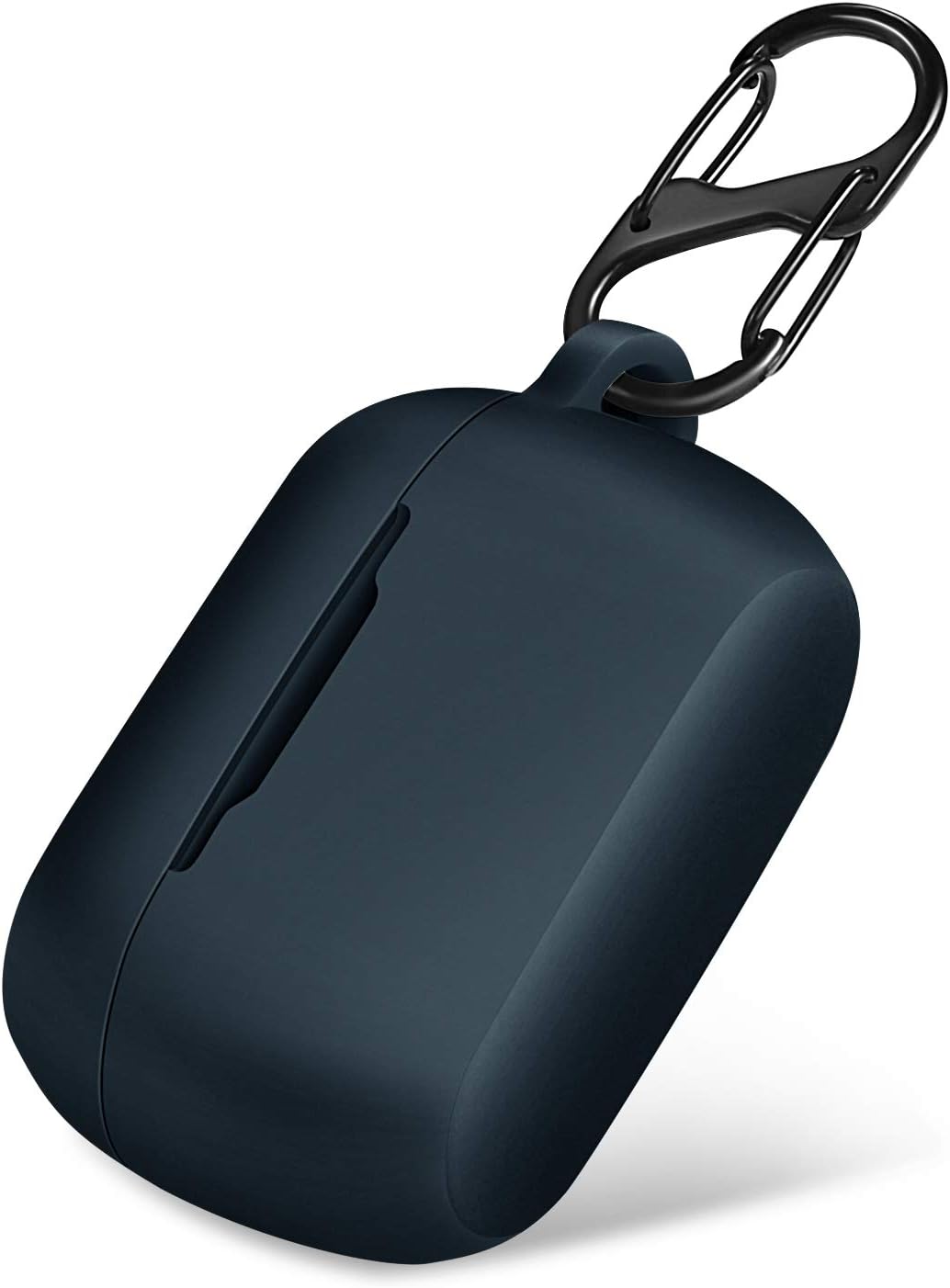 LiZHi for Jabra Elite Active 75t Case Cover, Soft Silicone Skin Cover Shock-Absorbing Protective Case with Keychain for Jabra Elite 75t Earbuds, Blue