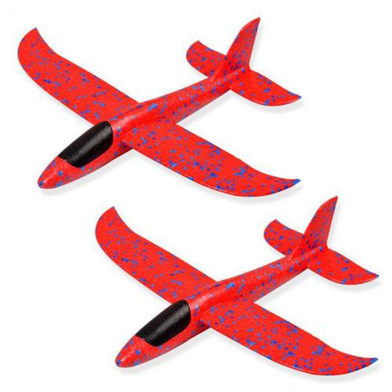 2 Pieces Jumbo Foam Glider, Manual Throwing Foam Plane Glider, 48cm — image 1