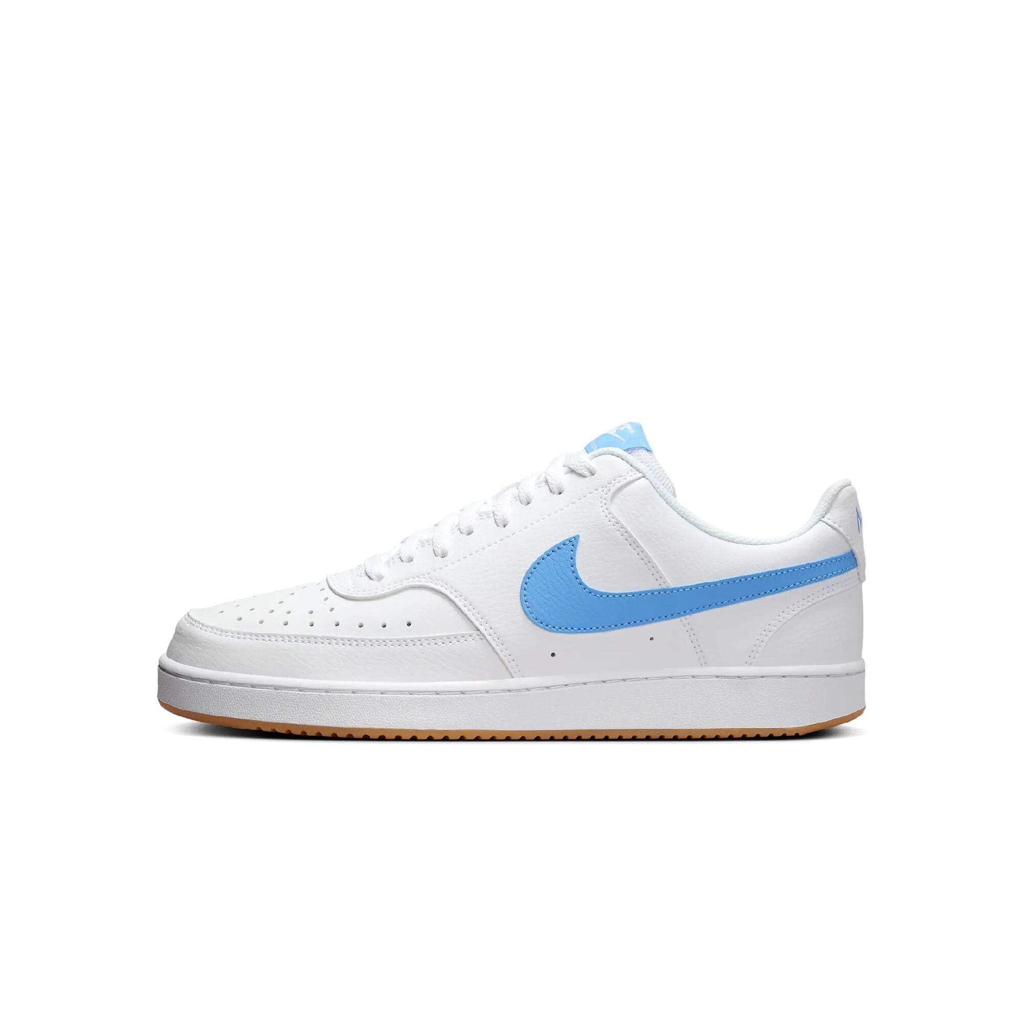 Nike Herren Court Vision Low Nn Sneaker, White/University Blue/Gum Yell, 47.5 EU