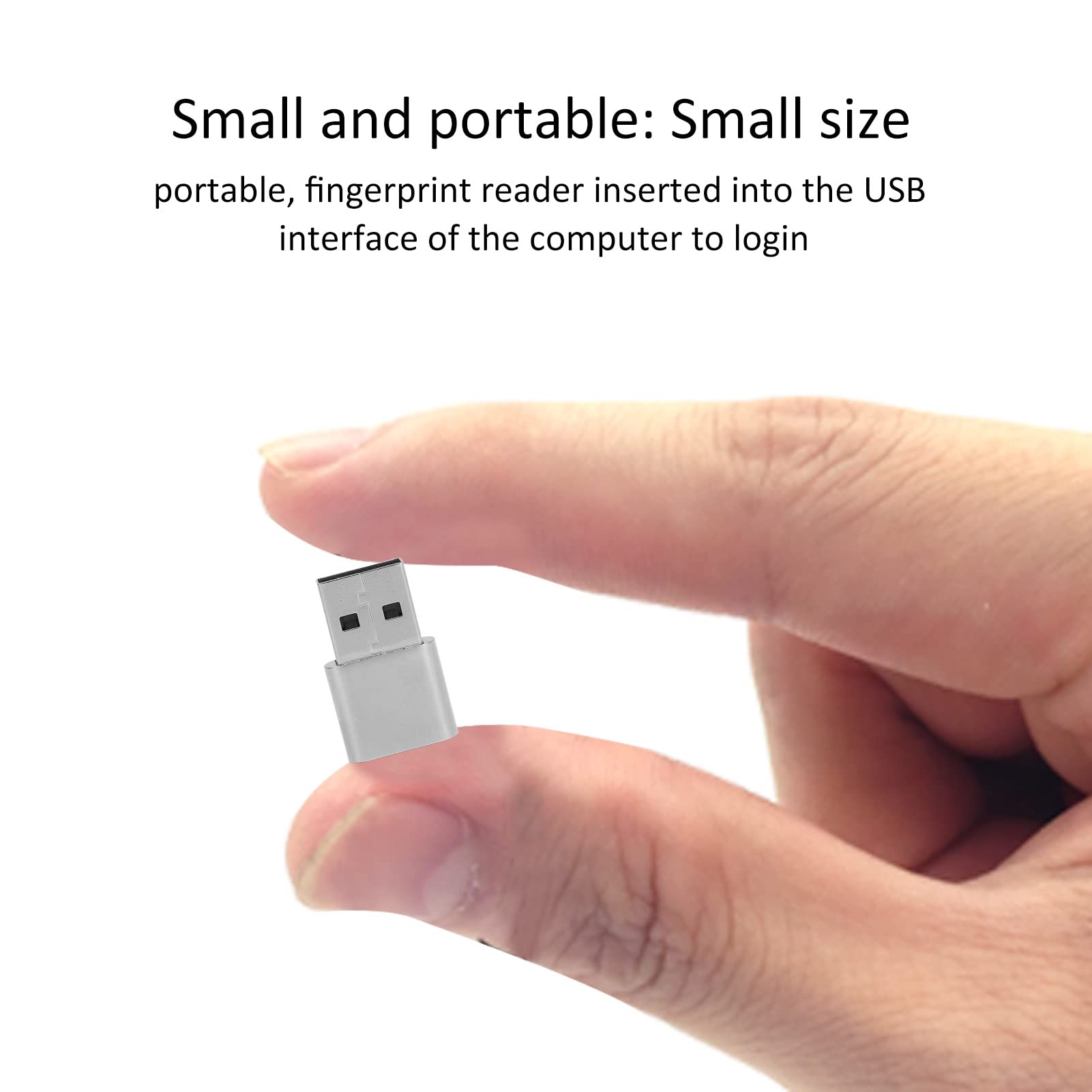 Module de Lecteur D'Empreintes,Lecteur d'empreintes digitales USB pour Windows 10. 360 degrés Touch Fast Matching High Sensitivity Hello Fingerprint Reader, Touch Speedy Matching Biometric PC Laptop