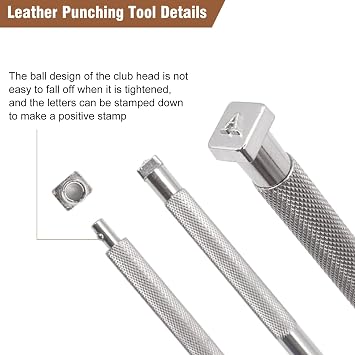 Steel Letter Number Stamp Set, Durable Alloy Steel Stamping Punch Tool for Jewelry Leather Crafts 6mm 36 Piece(6mm)