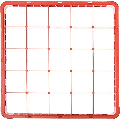 Miniatura 5 de Carlisle FoodService Products RE25C05 OptiClean Extensor de estante de vidrio dividido de polipropileno con 25 compartimentos, 1.78 x 19.75 x 19.75