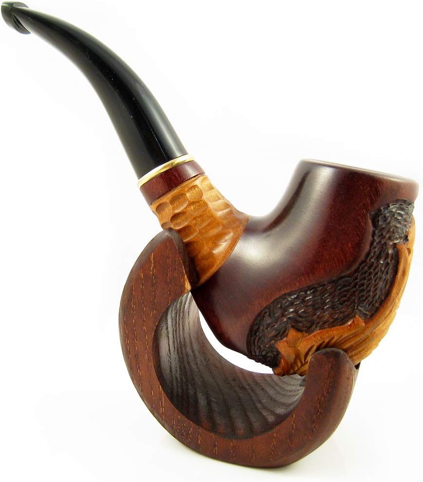 New Wooden Pipe Stand Rack Holder for Tobacco Pipe - Smoking Pipe. Handcrafted by Fashion Pipes