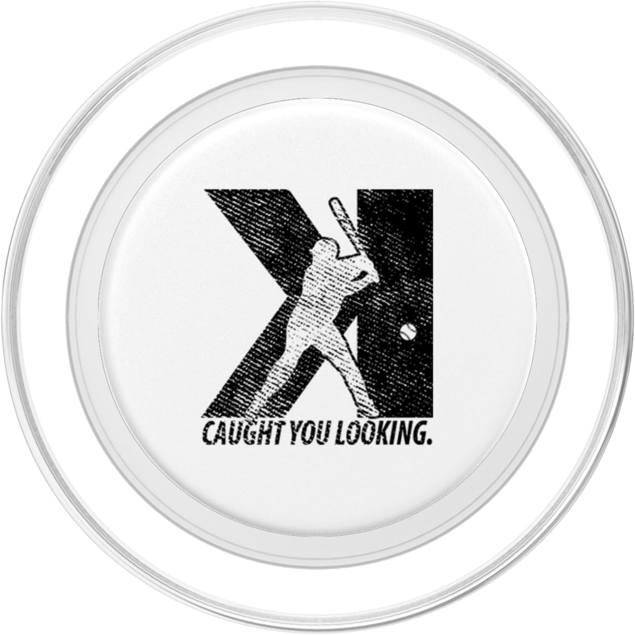Pitching Backwards K Strikeout Baseball Softball Pitcher PopSockets PopGrip for MagSafe