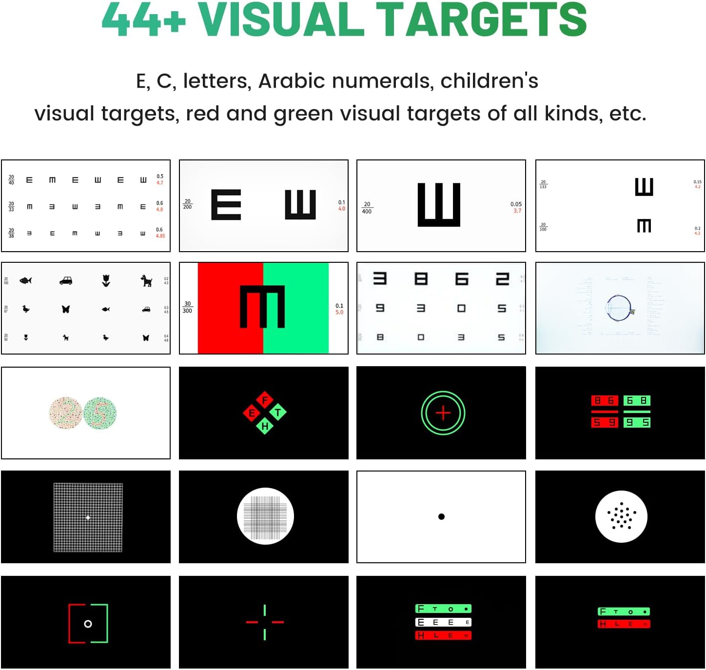 A Clear View: AISITESY Vision Meter Shows Many Eye Tests