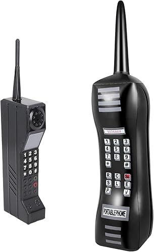 2 piezas de accesorios de teléfono celular de los años 90, modelo retro a la antigua moda para el hogar, sala de estar, decoración de escritorio