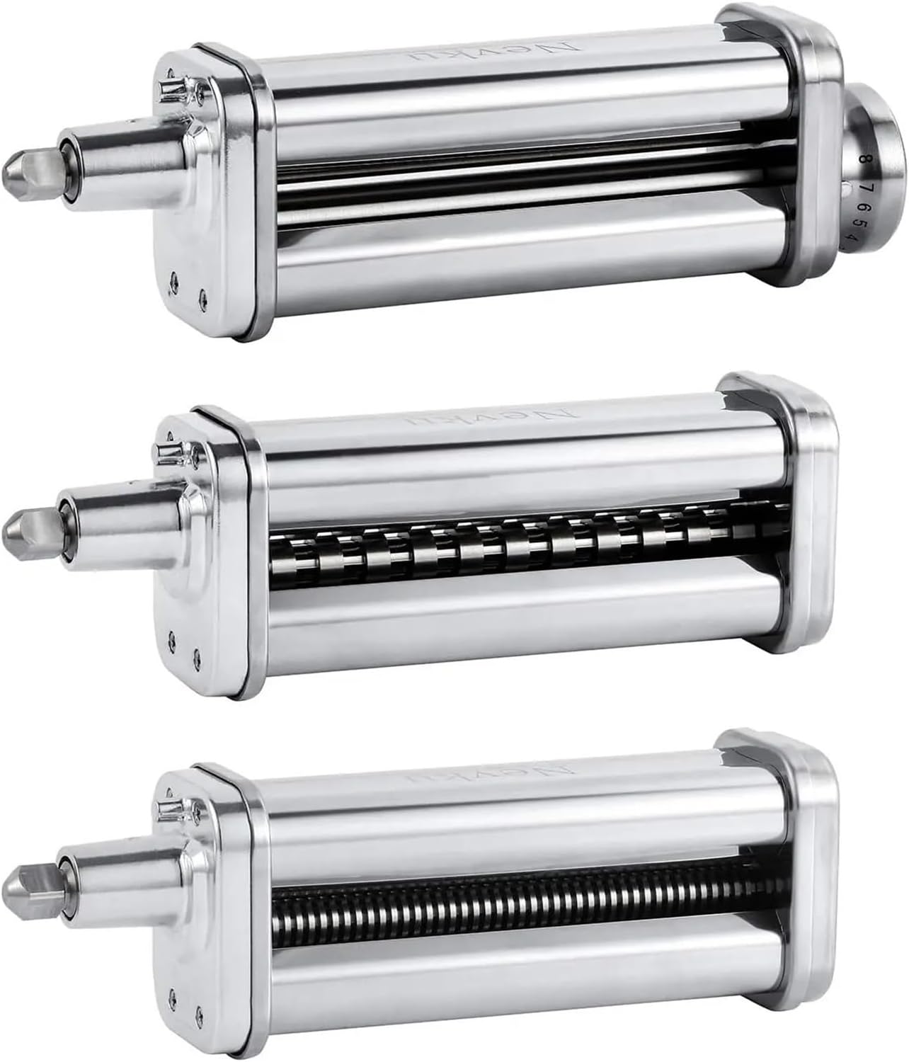 Pasta Maker Attachments Set ，Compatible For All Stand Mixer, Including Sheet Roller, Spaghetti Cutter, Fettuccine