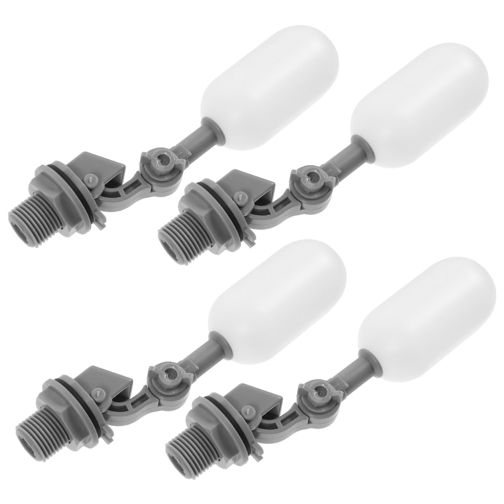 Válvula flotante para acuario y humidificador Alipis, kit de 4 piezas con brazo móvil