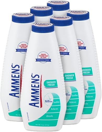 Ammens Polvo, ducha fresca 11oz (paquete de 6) disponible en Yaxa Colombia