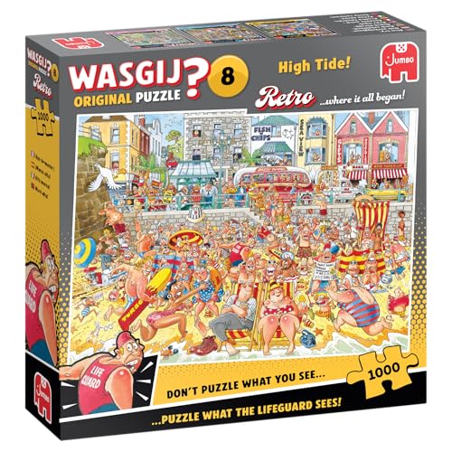 Wasgij Retro Original 8 - Flut! - Puzzle d'objets cachés de 1000 pièces pour Adultes, Puzzle évasion