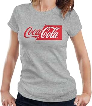 Amazon.com: Coca-Cola Half Red Half White Logo Women's T-Shirt