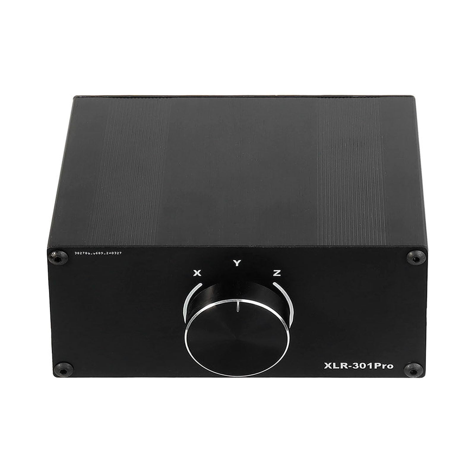 PURPLELILY 1 conmutador XLR de modo dual 3: 1/1: 3 puertos chapados en oro, caja de enrutamiento de estudio compacta de aluminio, selectores equilibrados