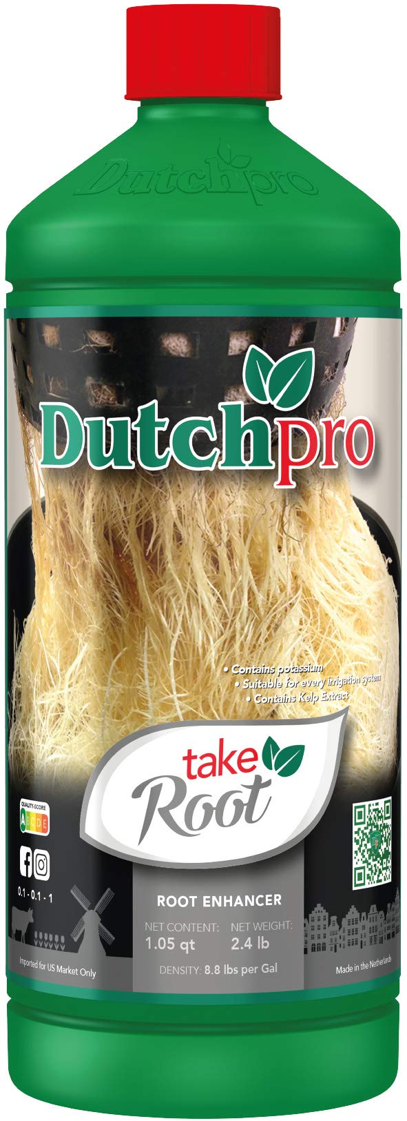 Dutchpro Nutrients Take Root: Root Stimulator for Huge Root Mass| Liquid Plant Fertilizer| Increases Nutrient Uptake for Bigger Plants and Bigger Roots|Organic Fertilizer with Kelp Extract|1.05 qt/1 L
