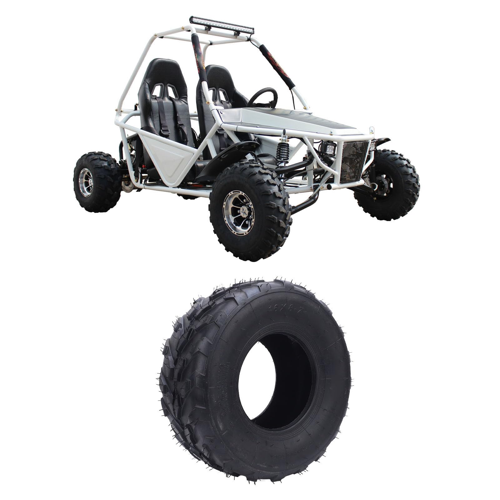 Opona ATV 16x8 7 Guma najwyższej jakości, antypoślizgowa, zwiększona przyczepność, odporna na przebicie, opona zamienna do quada, gokarta terenowego, wózka golfowego Minibike,
