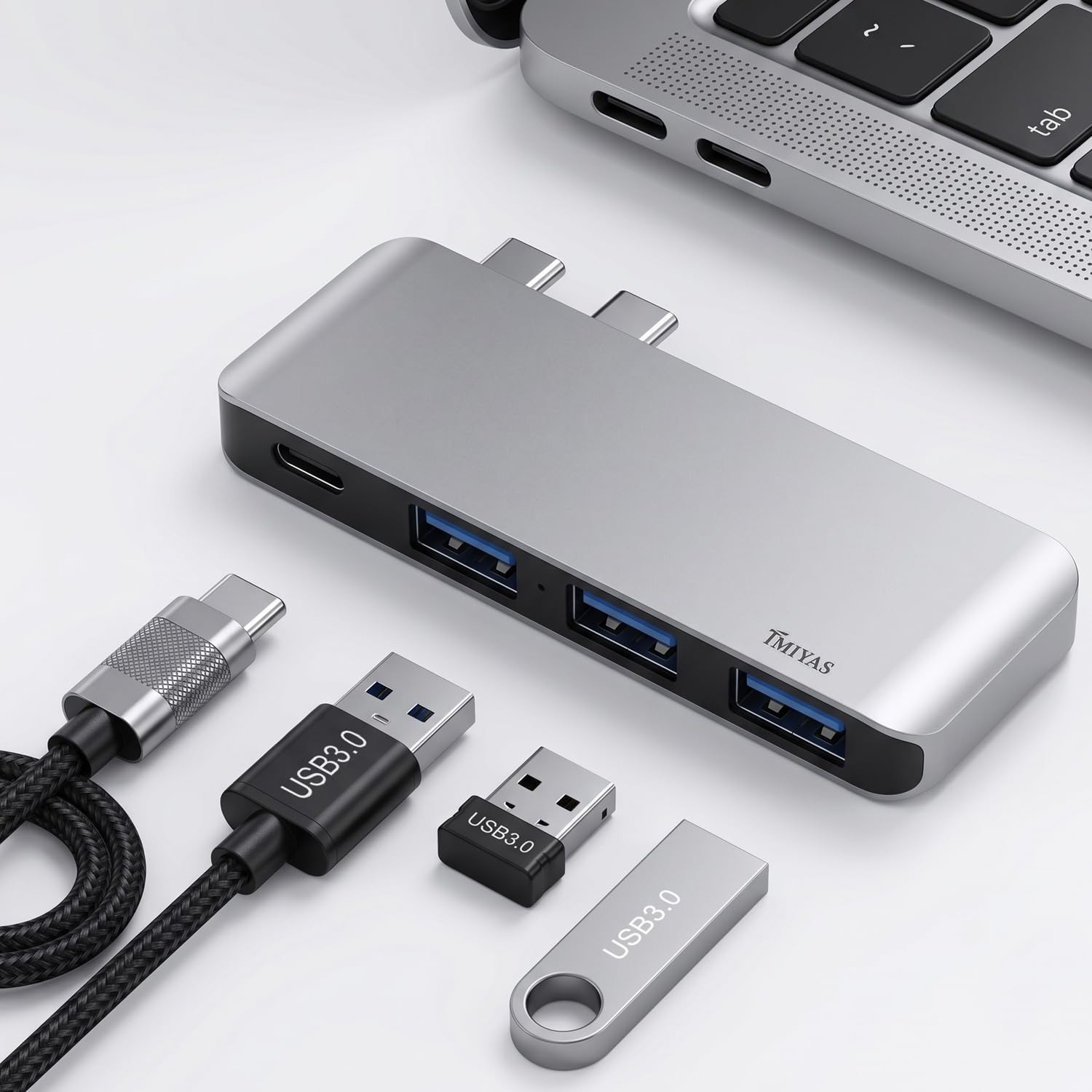 Amazon | TMIYAS 直挿し USB-Cハブ ドッキングステーション, 4in2 100W