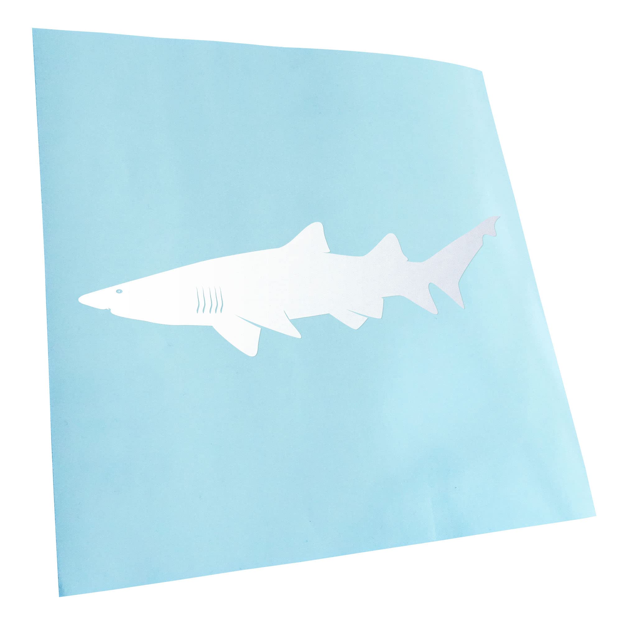 Kiwistar - Car Sticker - Shark Predator Fish Profile for Car, Laptop, Bike, Truck, Motorcycle Multicolor JDM Decal Racing