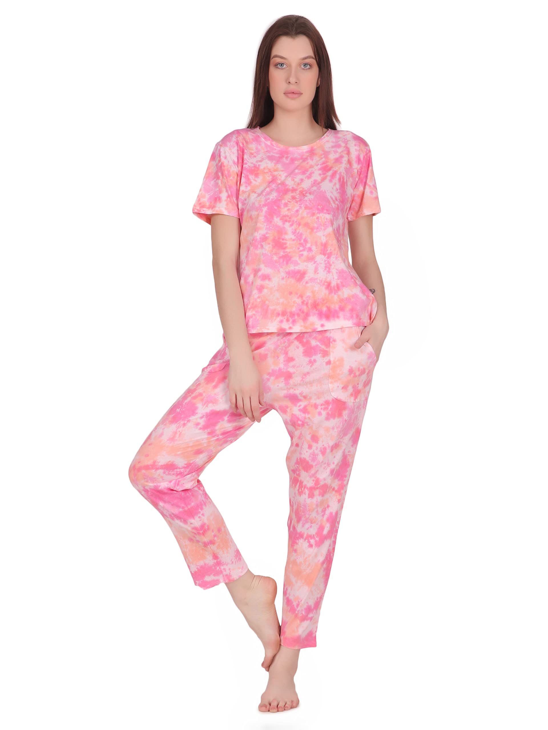 masha Women's Cotton Tie-Dye Night Suit Pack of 2-picture-25