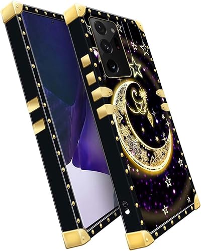 Miniatura 2 de CARLOCA Funda para Samsung Galaxy Note 20 Ultra, diseño de mandala de estrella creciente mejora tu estilo con la funda dorada de lujo a prueba de