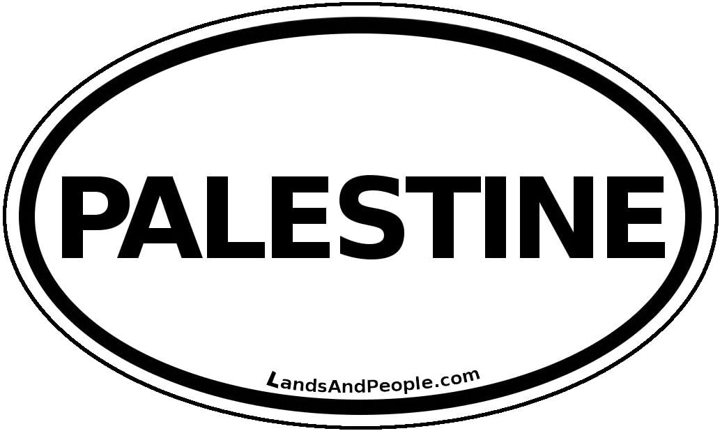 Palestine Car Bumper Sticker Decal Oval Black and White Amazon.ca