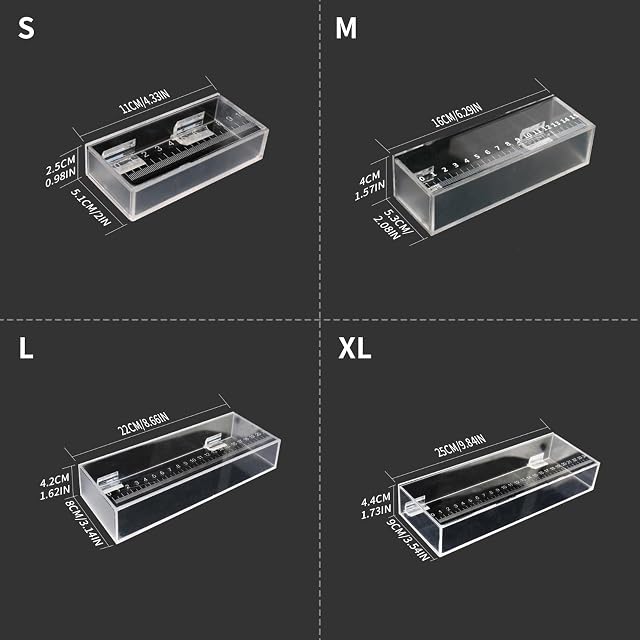 Foto 6 de 8 de Caja de visualización de peces acrílica multifuncional para acuarios y criaderos con escala transparente…