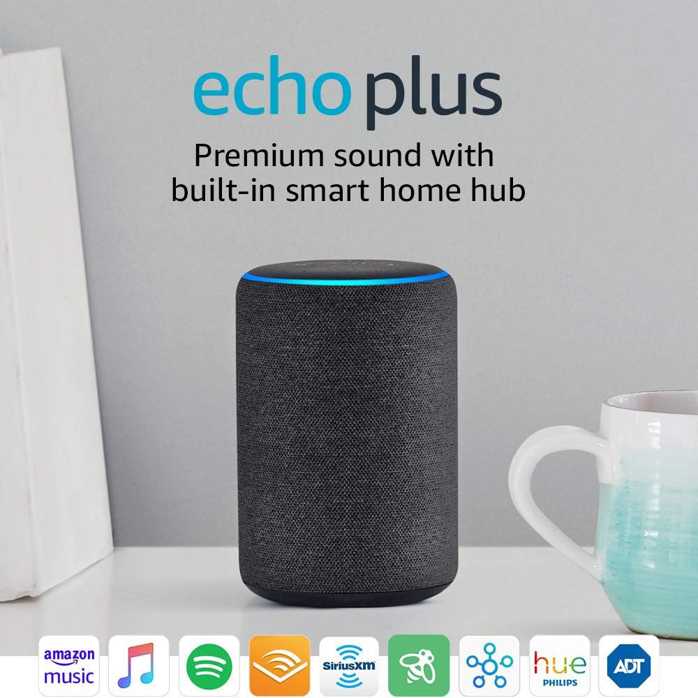 Echo Plus (2nd Gen) with Sengled Smart LED Bulb - Alexa smart home starter kit - Charcoal