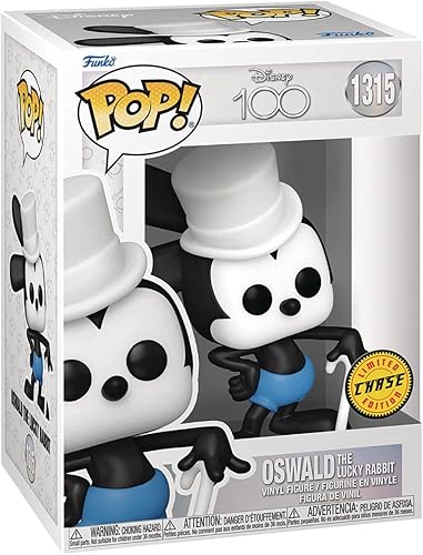 Miniatura 2 de POP Disney Disney 100  Oswald The Lucky Rabbit Limited Edition Chase Funko figura de vinilo (empaquetado con funda protectora de caja compatible),