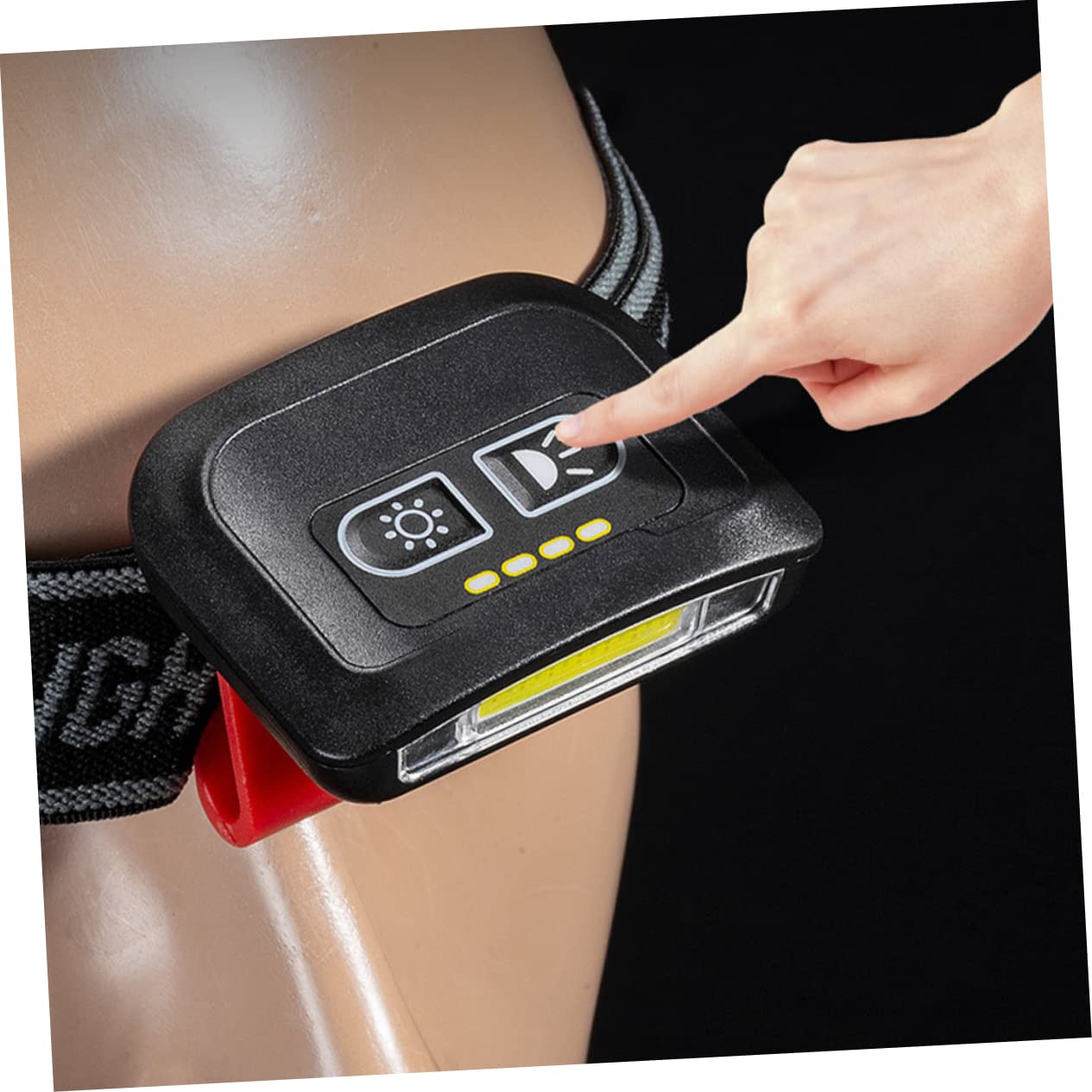 Yardwe Portable Rechargeable Led Fishing Headlamp Hat Clip for Night Outdoor Use